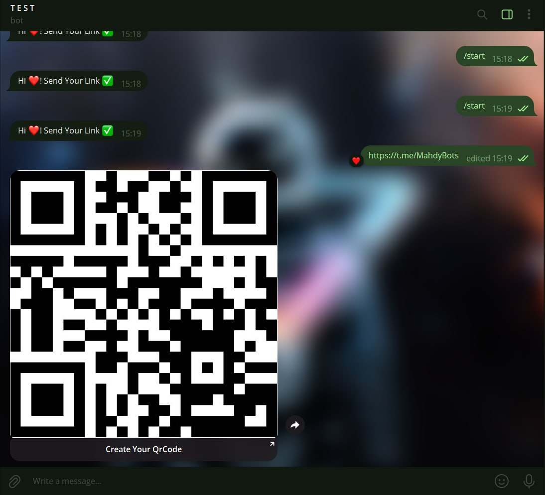 سورس ربات ساخت QR Code