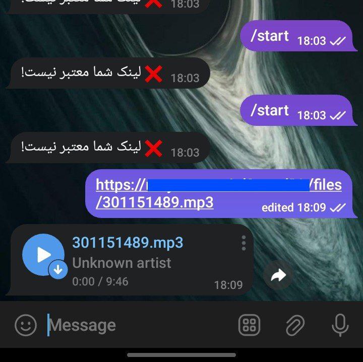 سورس ربات تبدیل لینک به فایل